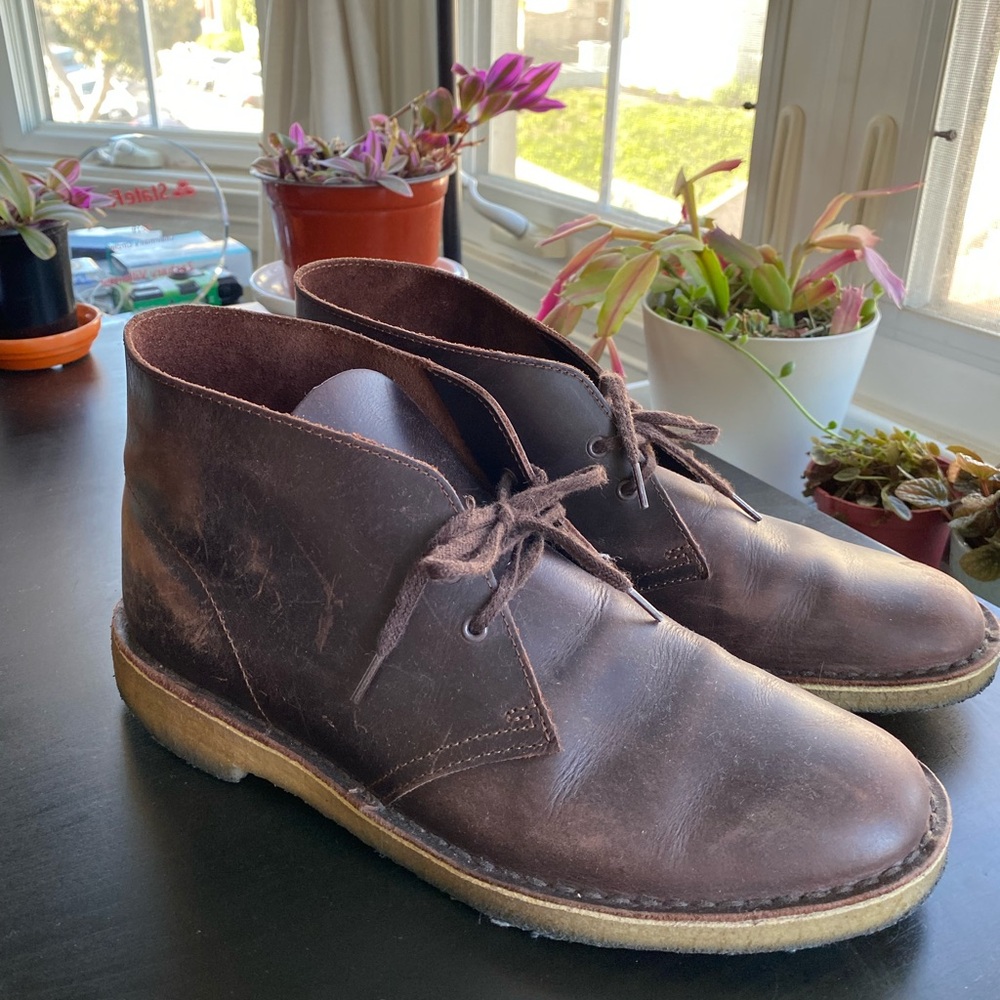 Clarks leather boots
